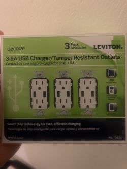 Leviton USB wall outlets