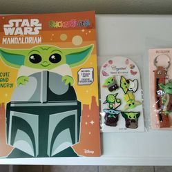 Star Wars Mandalorian Yoda Grogu Kids Accessories Set New