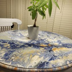 Antique Hand Made Tall Table