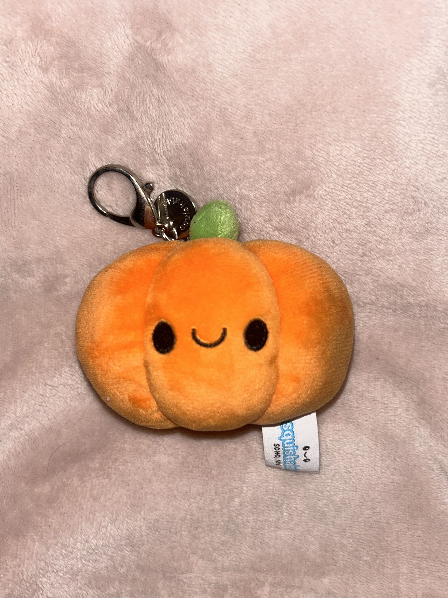 Micro Squishable Pumpkin Keychain