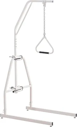 VEVOR Trapeze Bar for Bed Mobility, Bed Trapeze with Clamps and Floor Stand, 250LBS Weight Capacity Pull Up Assist for Elderly, Patients & Disabled, S