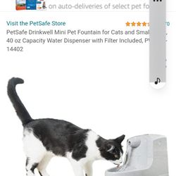 1 Lightly Used Electric Pet Water Trickle Fountains ➕️ 