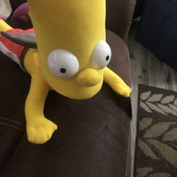 NEW 18" The Simpsons Bart Simpson Swimsuit Shark Outfit Stuffed Plush Doll