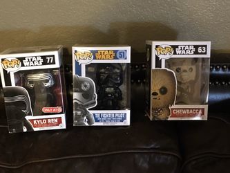 Lot of 3 Star Wars POPs...Brand New Factory Sealed