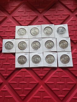 Collectible Coins Benjamin Franklin Halves