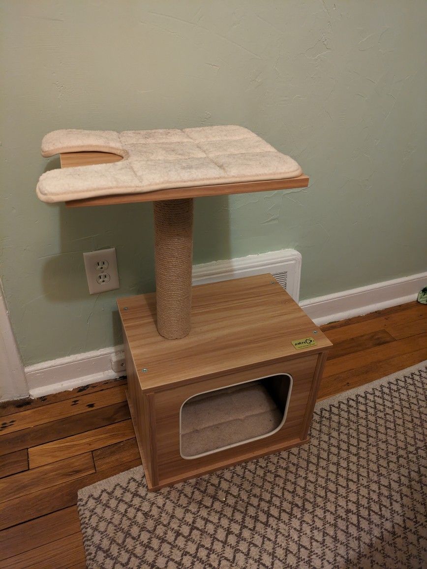 Cat Tower, Cave, Scratching Post All In One