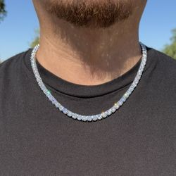 💎 Iced Out Moissanite Tennis Chain – VVS Clarity, 925 Sterling Silver 💎