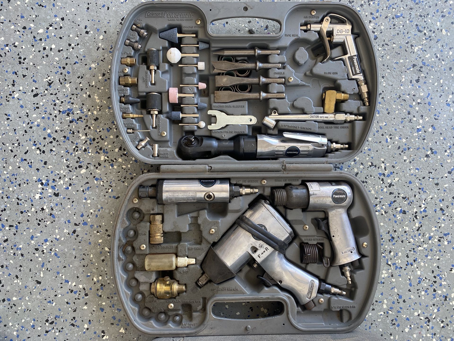 Coleman Powermate Model No 024-0155SP Air Wrench Set Opened But Unused