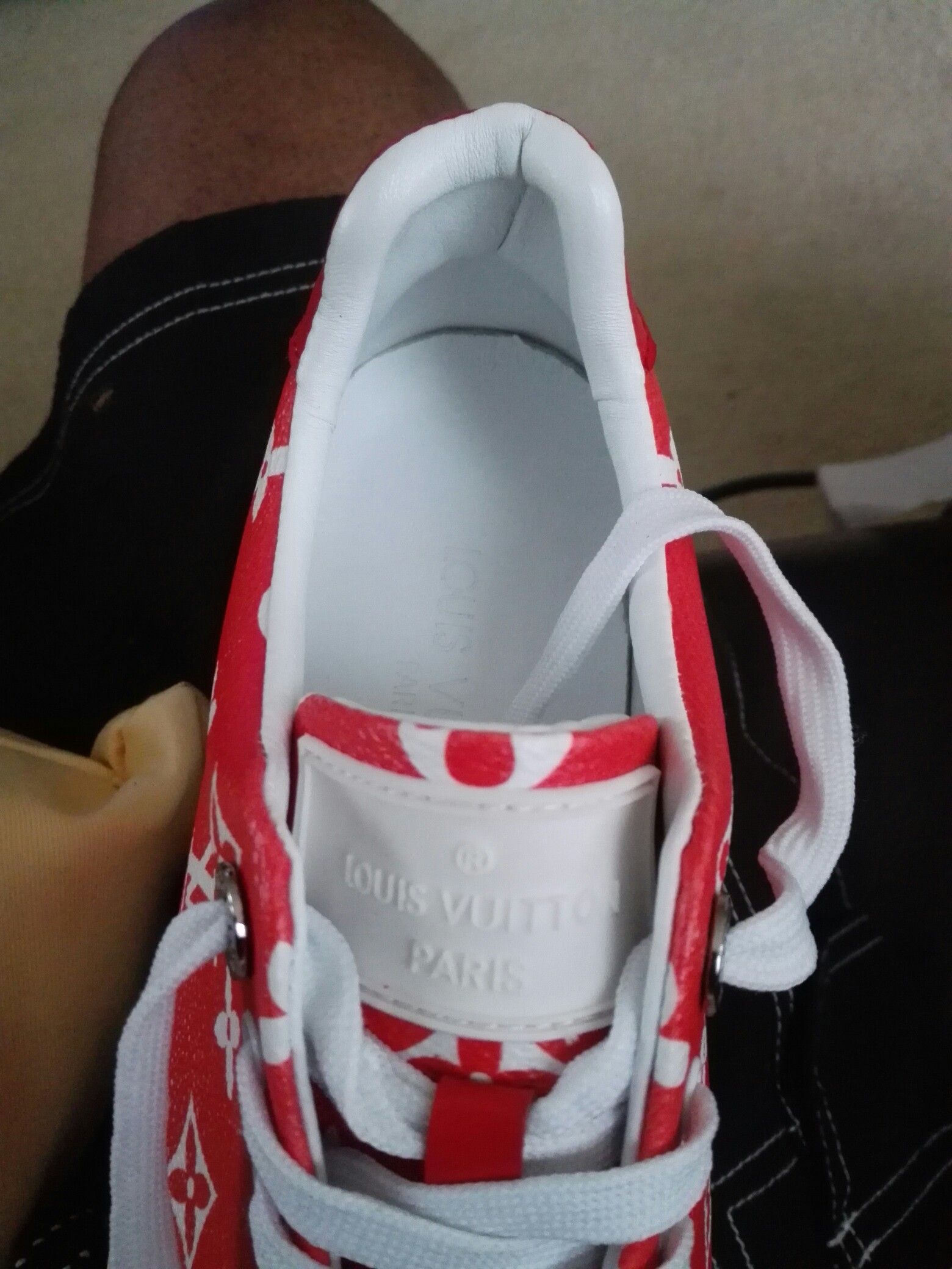 LOUIS VUITTON SUPREME SNEAKERS SZ 12