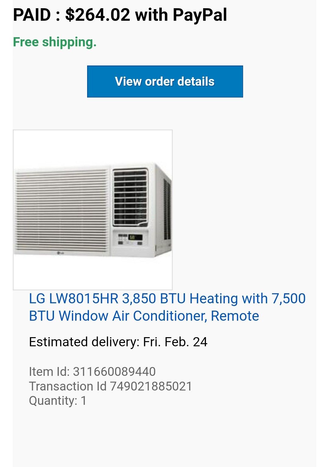 Window Air Conditioner (AC) Unit w/ heat setting, STILL AVAILABLE!