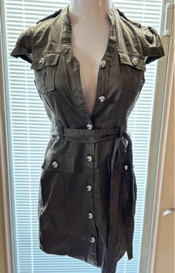 Express Khaki Cargo Dress Sz 4