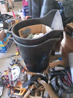 Two Trash cans for landscaping
