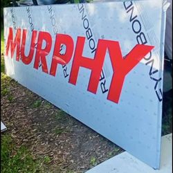 Large Aluminum Composite Panels (12.5 ft x 4 ft) - Commercial Sign / Fence Material