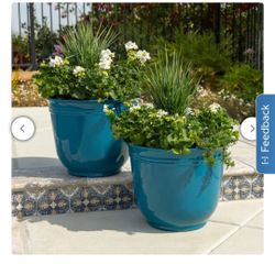 Theo Resin Planters.  2 PACK