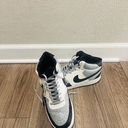 Men's Nike Court Vision Mid NN Lt Smoke Grey/Black-Sail (DN3577 002) 