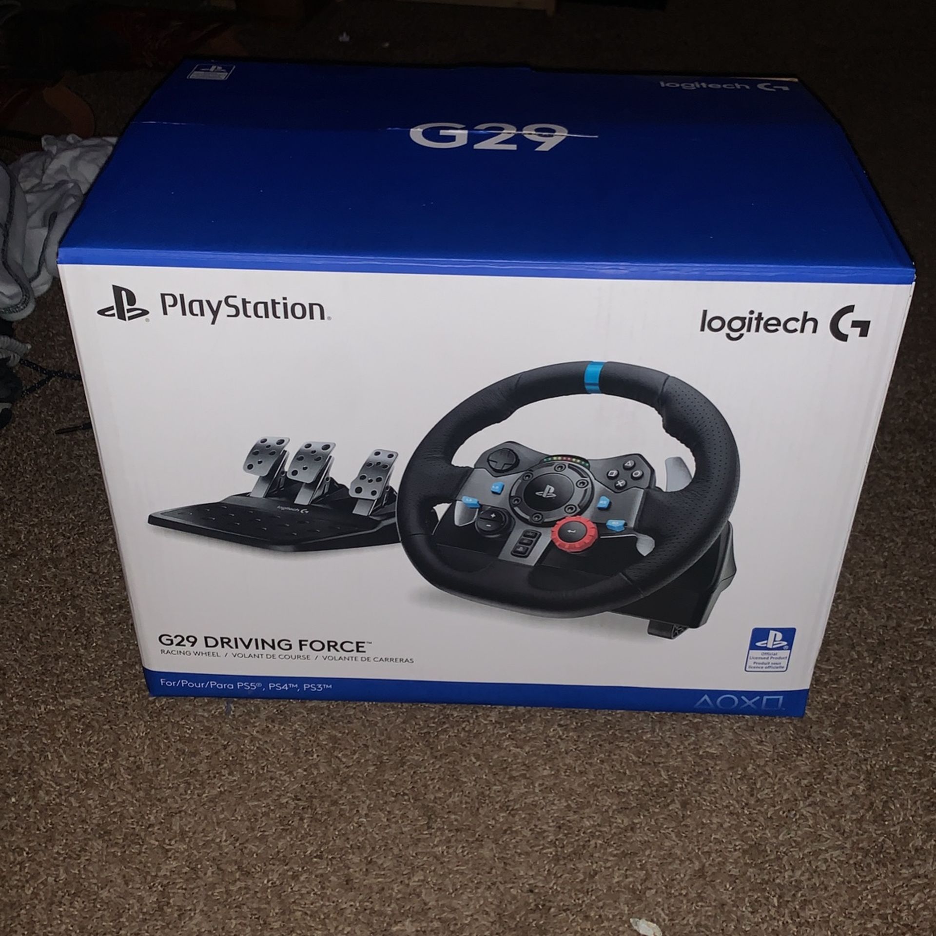 Logitech G29 Steering Wheel, Pedals And Shifter