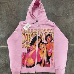 Vale “Destiny’s Child” Pink Zip Up Hoodie 