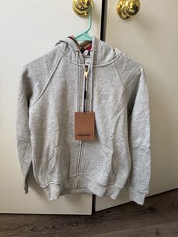Grey Burberry Hoodie