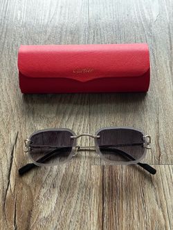 🌊 Black / Silver Cartier Glasses