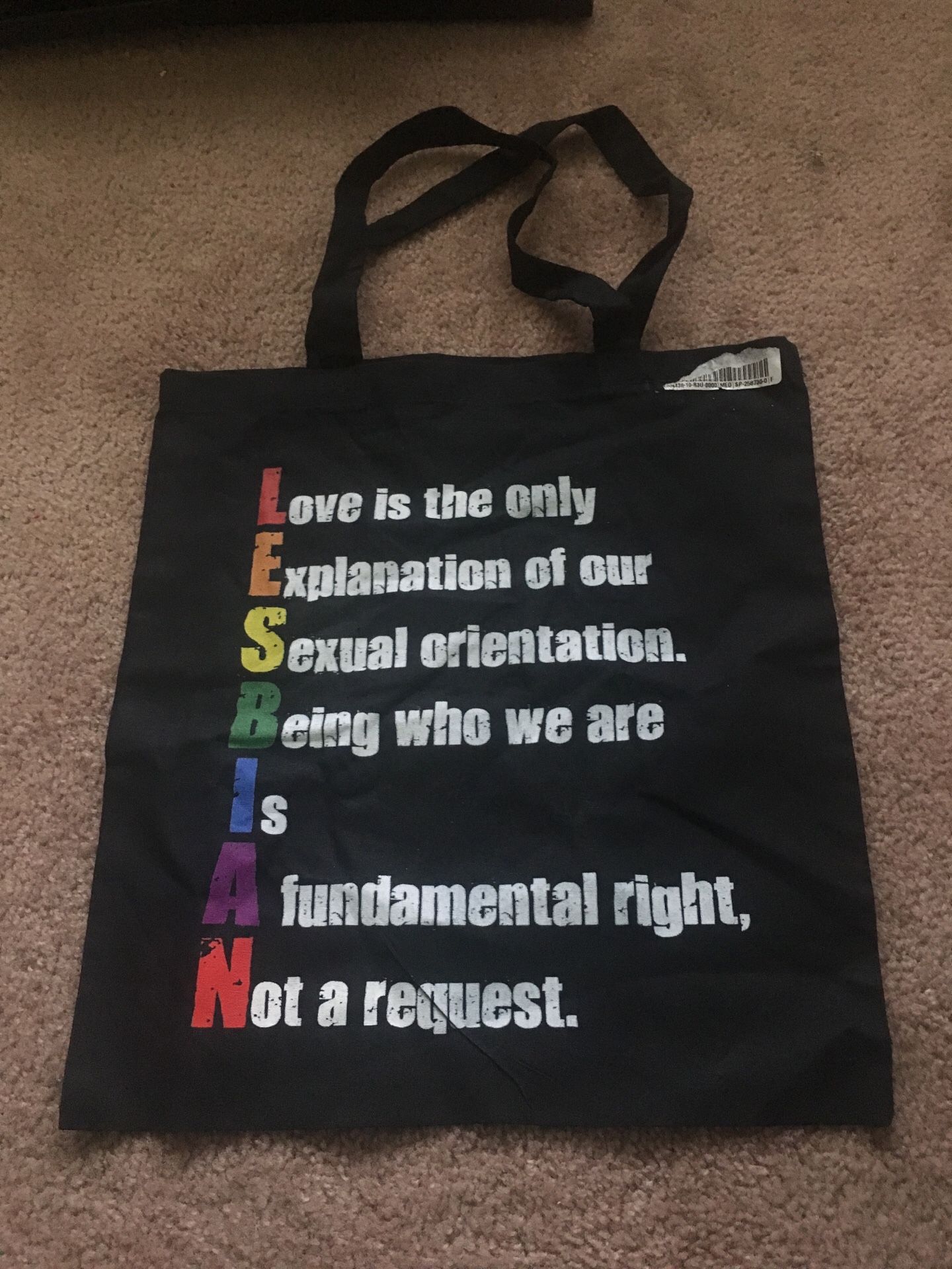 New Lesbian tote bag