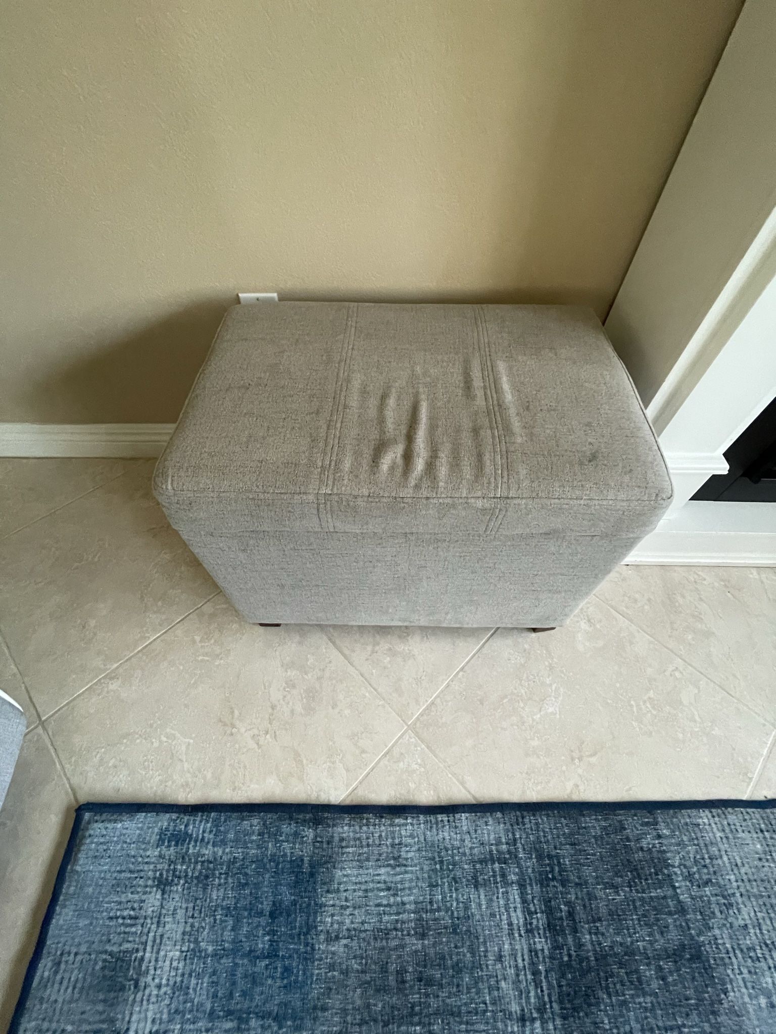 Grey Ottoman 