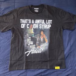 Awful lot cough syrup tee large