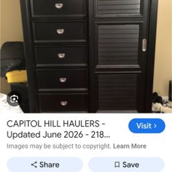 Black Standing Dresser 