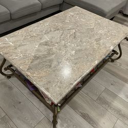 Marble coffee table