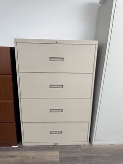 Grey metal storage