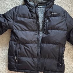 Boys Black Eddie Bauer Down Jacket 