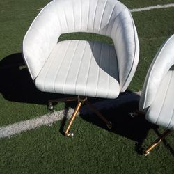 2 white chairs new $50
