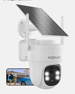 VIZIUUY Solar-Powered Outdoor Security Camera