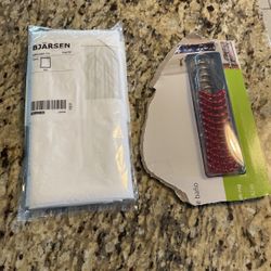 New Shower curtain and holder $7