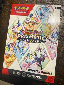 EMPTY Prismastic Evolutions Booster Bundle Box FOR DISPLAY Pokemon TCG