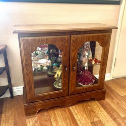 Small Display Cabinet 32” Wide 12” Deep 29” Tall -lighted