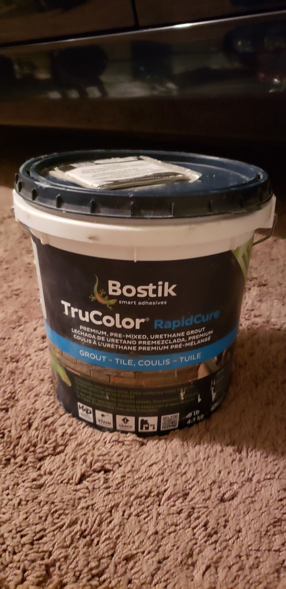 Bostik TruColor Premium Pre-Mixed Urethane Grout, Silver Bullet Color