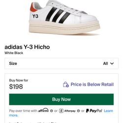 Adidas Y-3 Hicho Size 10