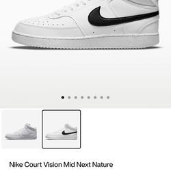 Nike Court Vision Mid Size 9