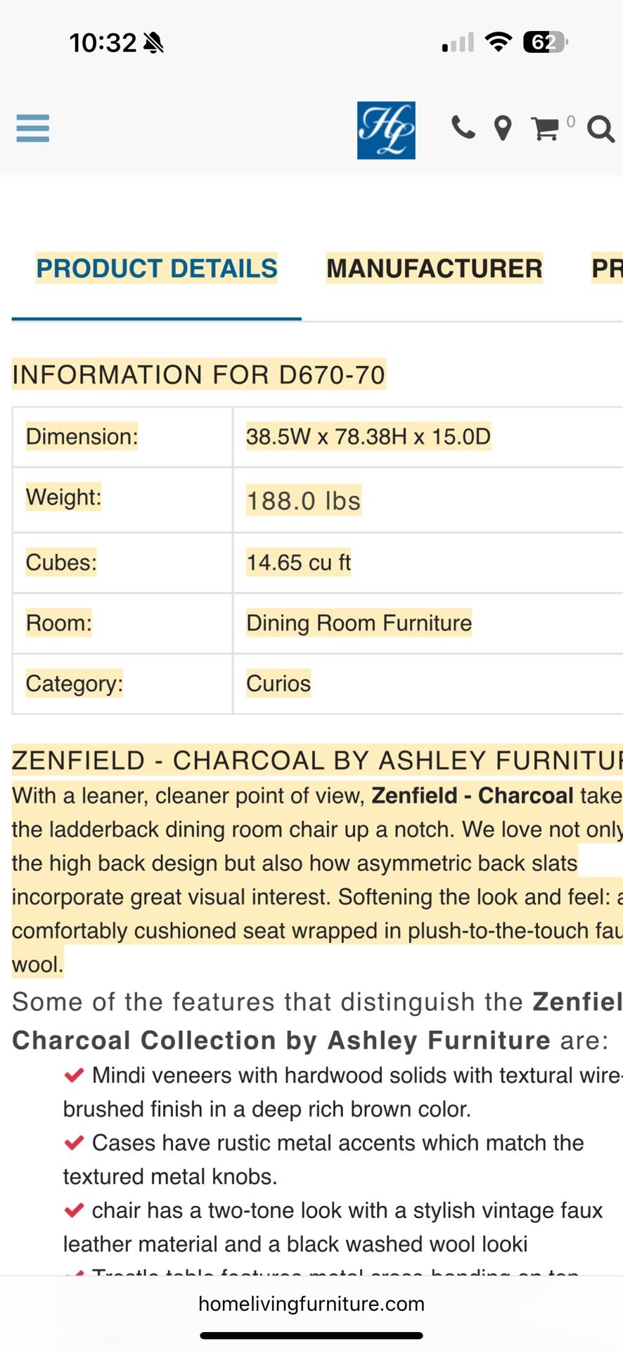 Zenfield Farmhouse curio