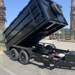 Scissor Lift Dump Trailer