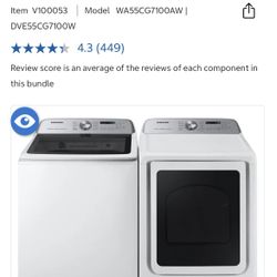 Samsung Washer And Dryer 