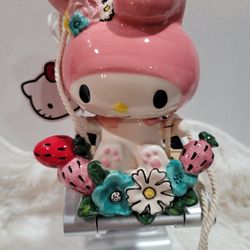  HELLO KITTY "MY MELODY" Blue Sky SWINGER FIGURINE (New WithTags) 2024