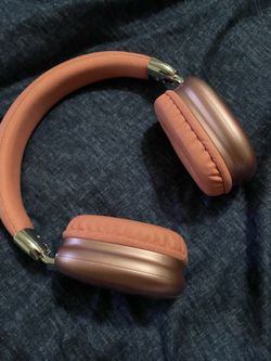 Pink headphones
