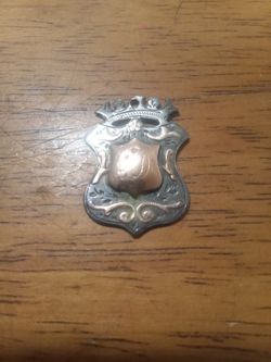 Antique Sterling And Solid Gold Pendant/Fob