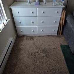 Sturdy White Wood Dresser!