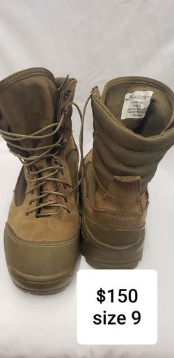 Tan work boots