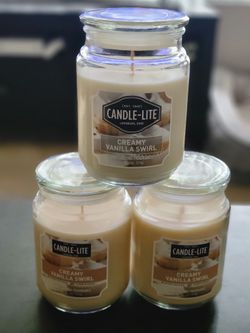 Creamy Vanilla Swirl Candles