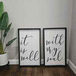 Wall Decor- Quote Frames 