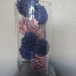 Painted Pine Cone Centerpiece 
