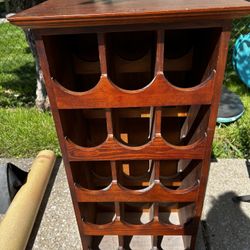 Pier 1 Wood Wine Rack